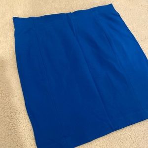 Ann Taylor blue pencil skirt